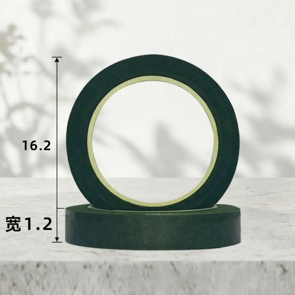Versatile Green Floral Tape For Wedding Decoration Handcrafted Flower Making Paper Material Stem Wrap Supply