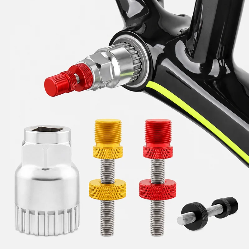 Bicycle Crank Puller Tool Set M8 Crank Arm Extractor Bottom Bracket Removal Socket for Square Taper Splined MTB Road Bike Repair
