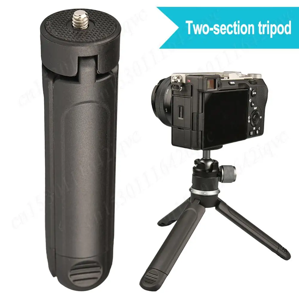 MT-01 Extendable Tripod with 1/4 Screw Socket Mount Camera Handle Grip for Smartphone Camera Mini Tripod Vlog Shooting Grip