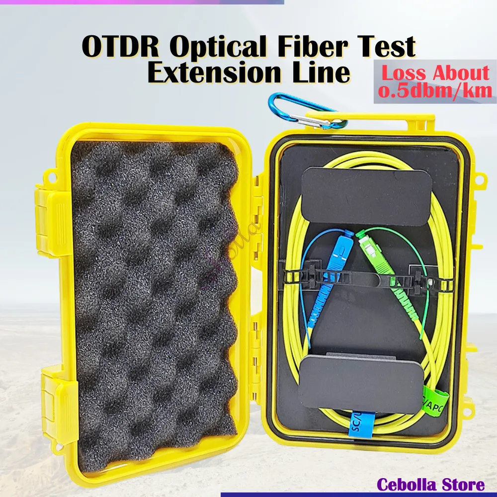 OTDR Launch Cable Fiber 1000M Single Mode SC/APC UPC Test Extension Cord Time Reflectometer Dead Zone Eliminator 1km