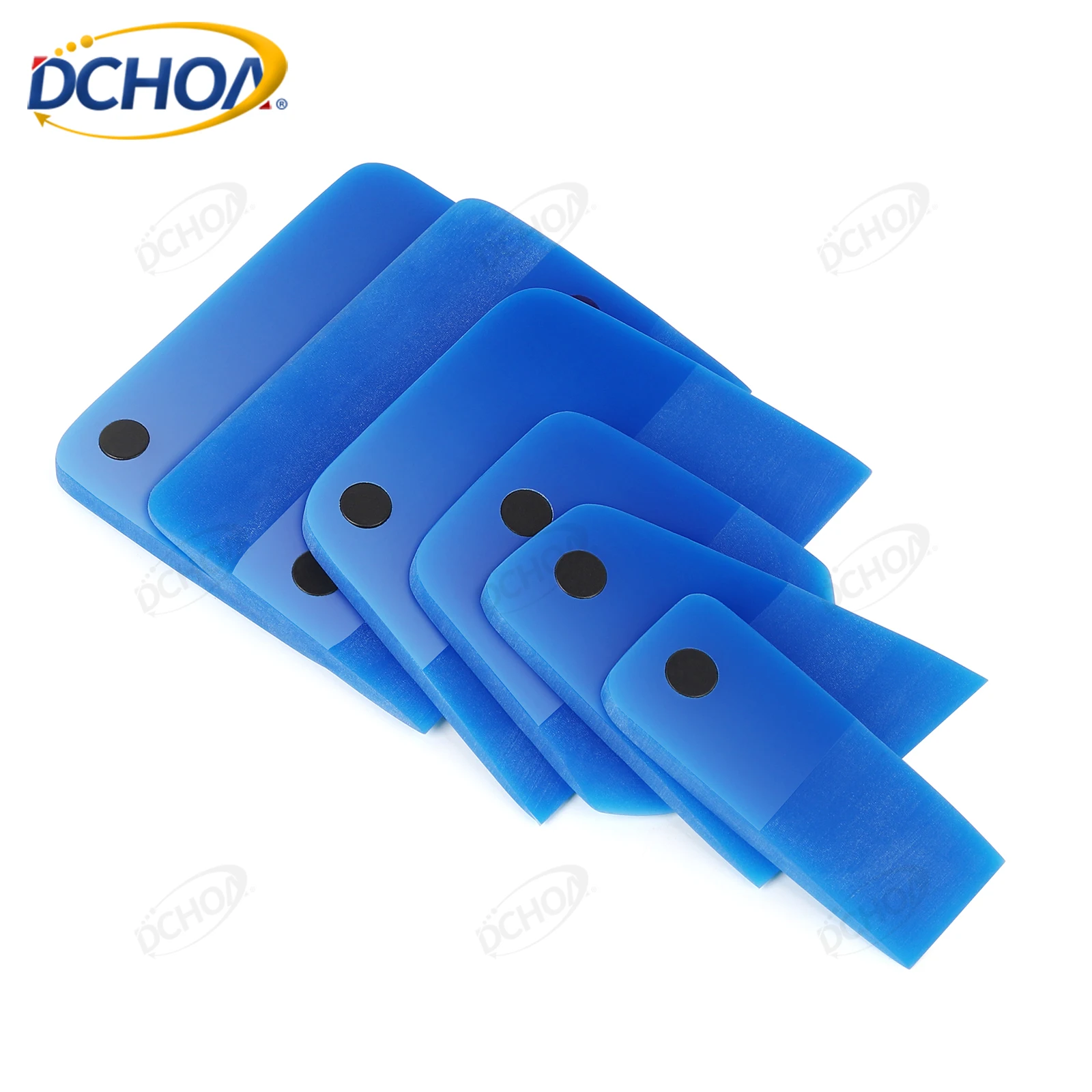 6pc-magnetic-ppf-squeegee-kit-black-rust-free-magnets-custom-any-logo-size-shape-color-hardness-strong-hold-no-rust