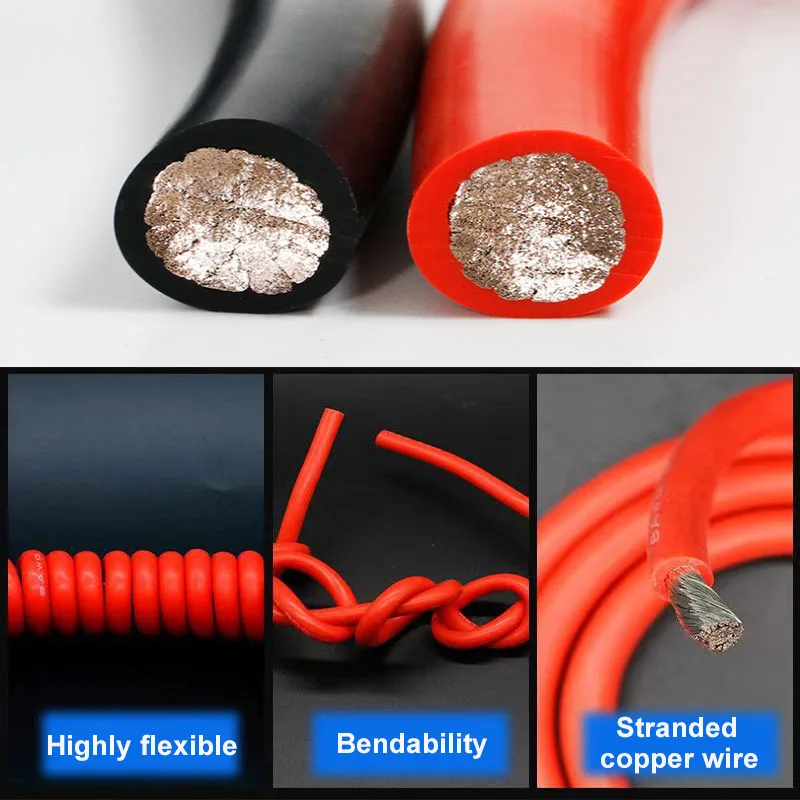 30/28/26/24/22/20/18/16 AWG Super Soft Silicone Cable (5 Color Mixed Set)DIY High Temperature Resistant Tinned Copper Cable Wire