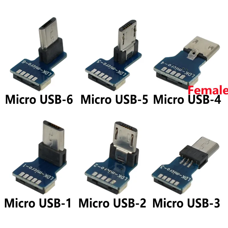 Mini USB B MICRO USB Type-c Type A 5pin Male 90 Angled to USB 2.0 Data Charge Flat Cable For Mobile tablet Aerial photography