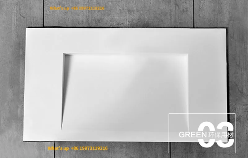 2026 Chinese Supplier Industrial White Artificial Stone Resin Wash Basin for Bathroom Bowl Lavabo Resin