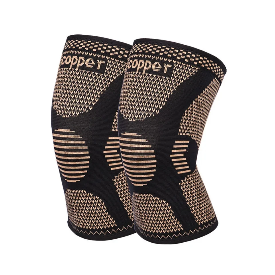 1Pcs Band Copper Nylon Knee Brace for Arthritis Pain and Support Knee Sleeve Compression for Sports Workout Arthritis Relief