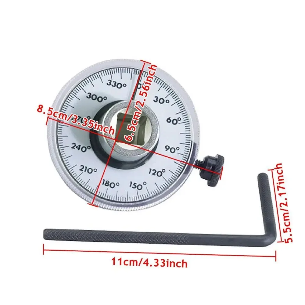 Torque Wrench Torquemeter Dial Automotive Tools Hand Tool Auto Service Equipment Garage Tools Calibrated in Degrees Pointer Dial