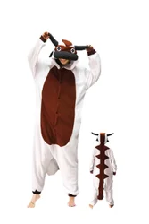 Adult Unisex Cow Appa Animal The Last Airbender Cosplay Costume Anime Pretty Pajamas Halloween Family Party Onesies Kigurumi