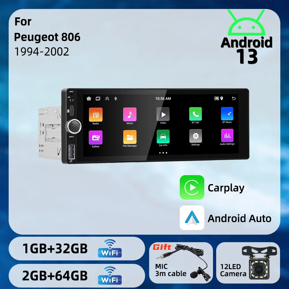 1 Din Carplay Andro… - image