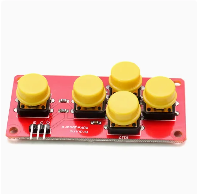 5pcs 10pcs AD Keyboard Simulate Five Key Module Analog Button for arduino Sensor Expansion Board