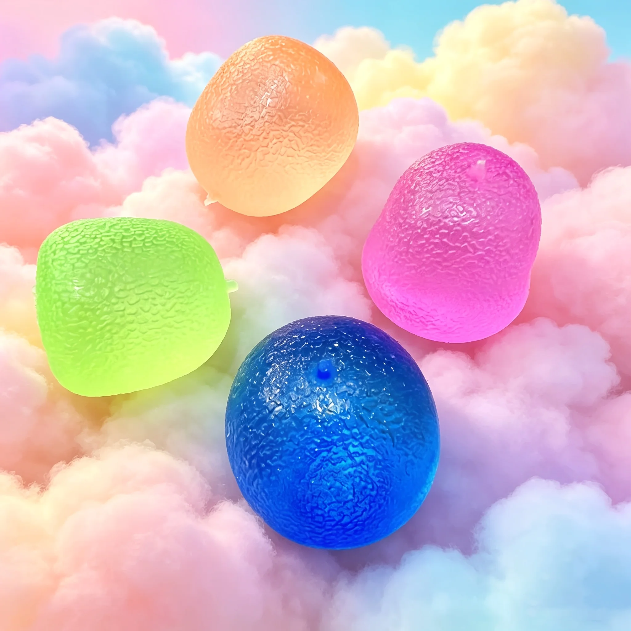 2 Random Color Candy-Shaped Squeeze Toys, New Colorful Candy Squeeze Toys, Educational Sensory Toys, Suitable for School Prizes, as a Gift, Perfect for Holiday/Birthday Gifts. New Colorful Candy