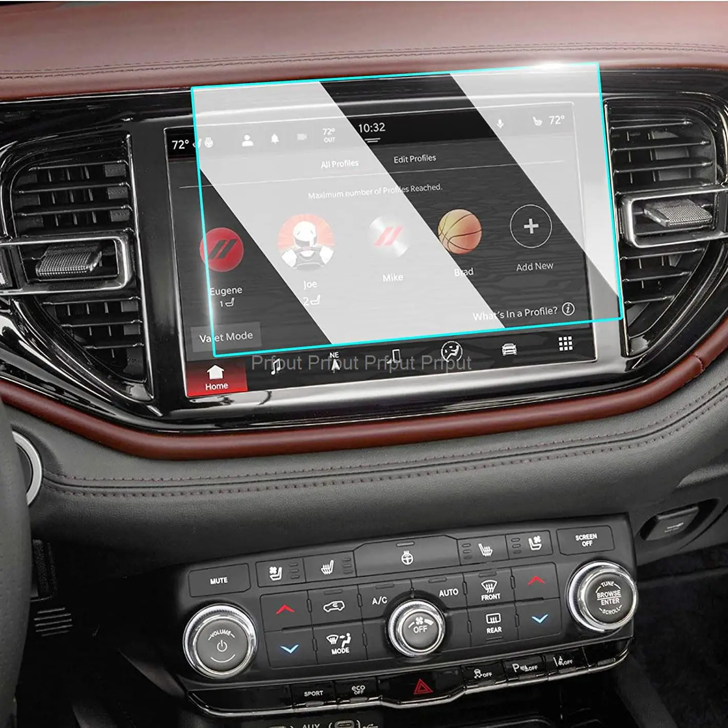 Dla Dodge Durango 2021 2022 10,1-calowy ekran środkowy samochodu Nawigacja GPS Multimedialna folia ochronna ze szkła hartowanego Akcesoria