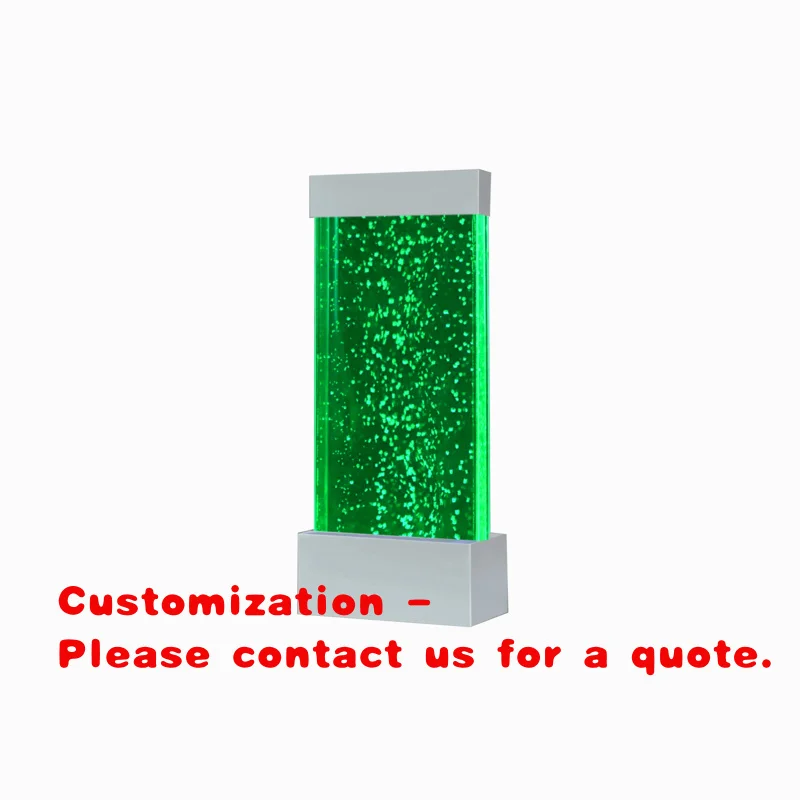 custom.Floor Standing Acrylic Bubble Wall with Multi Colors Led Light