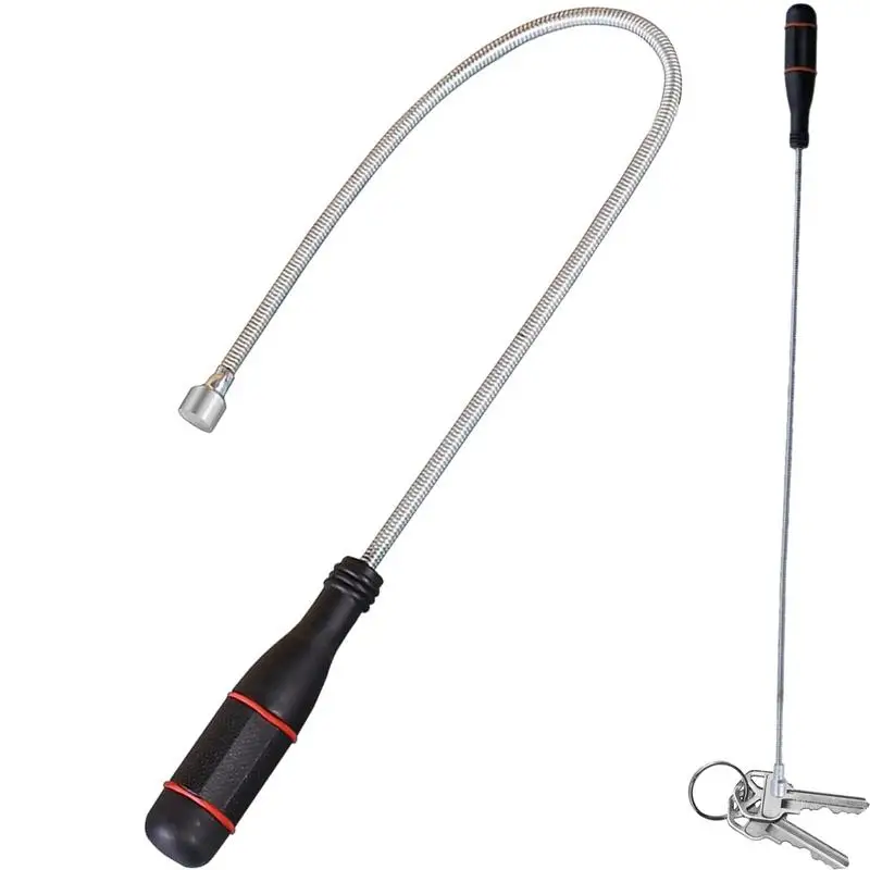 Foldable Strong Magnetic Pickup Tool Metal Flexible Pick Up Tool Suction Bar Magnet Spring Grip Grabber Portable Hand Tools