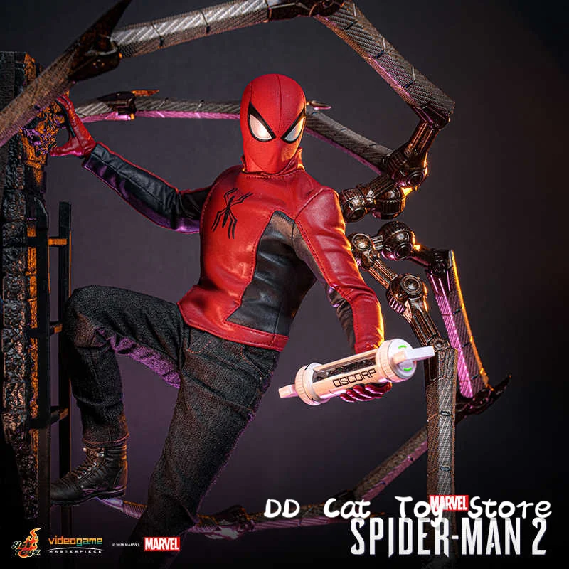 In Magazzino Originale Hot Toys Esclusivo HT VGM71 Spider Man Spiderman 2 Peter Parker Ultimo Stand Vestito 1/6 Action Figure Giocattoli di Modello