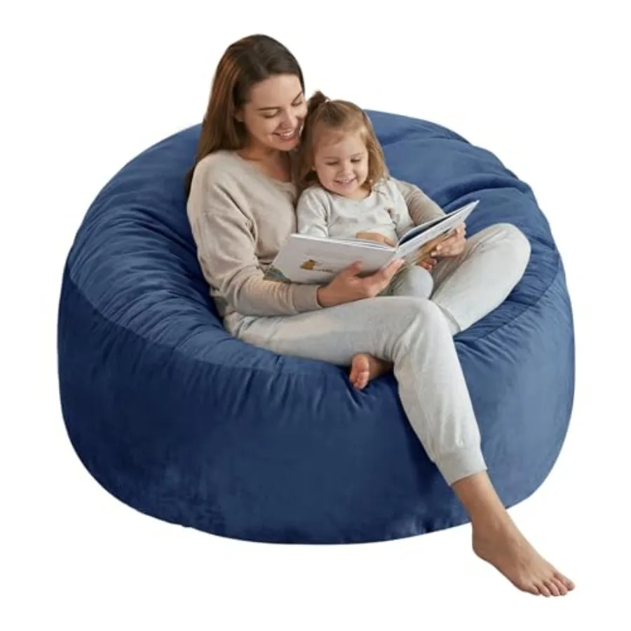 

Большие кресла-мешки для взрослых/подростков с наполнителем из пены с эффектом памяти, мягкий и удобный диван-мешок с наполнителем в комплекте, комфортный голландский велюр