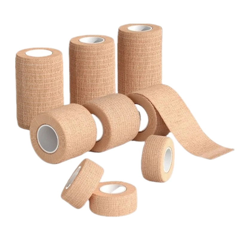 1 Roll Sports Bandages Adhesive Elastic Wound Dressing Patch for Kids Pet Non-woven Skin Patch First Aid Gauze Bandage Tape