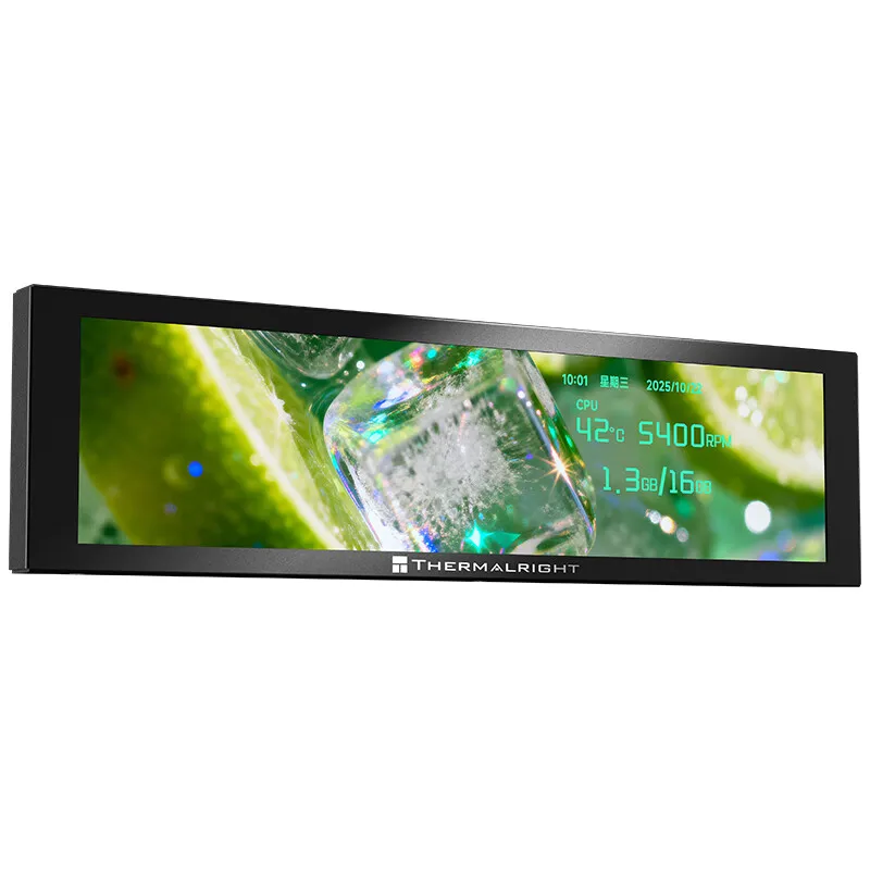

Thermalright TROFEO VISION LCD IPS full-color LCD screen，9.16 inches/magnetic/1920*480 resolution/USB Type-Cport Display screen