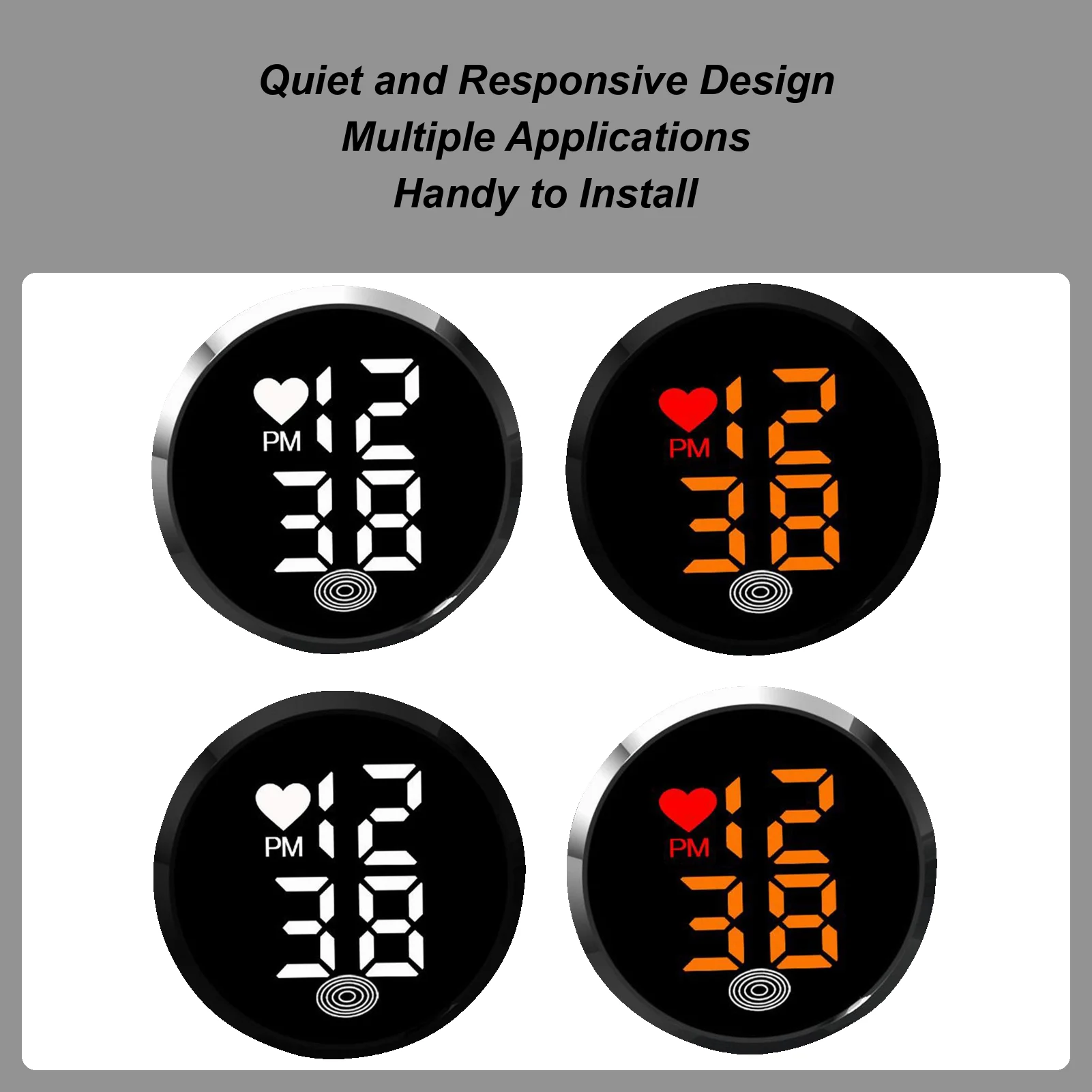 

Часы для приборной панели автомобиля, мотоцикла, клейкие цифровые часы, маленькая наклейка на светодиодный дисплей времени, часы для автомобиля, велосипеда, грузовика