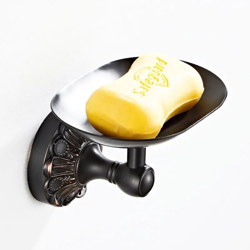 Black Bronze Soap Dish New Flower Chassis Bathroom Hardware Wholesale