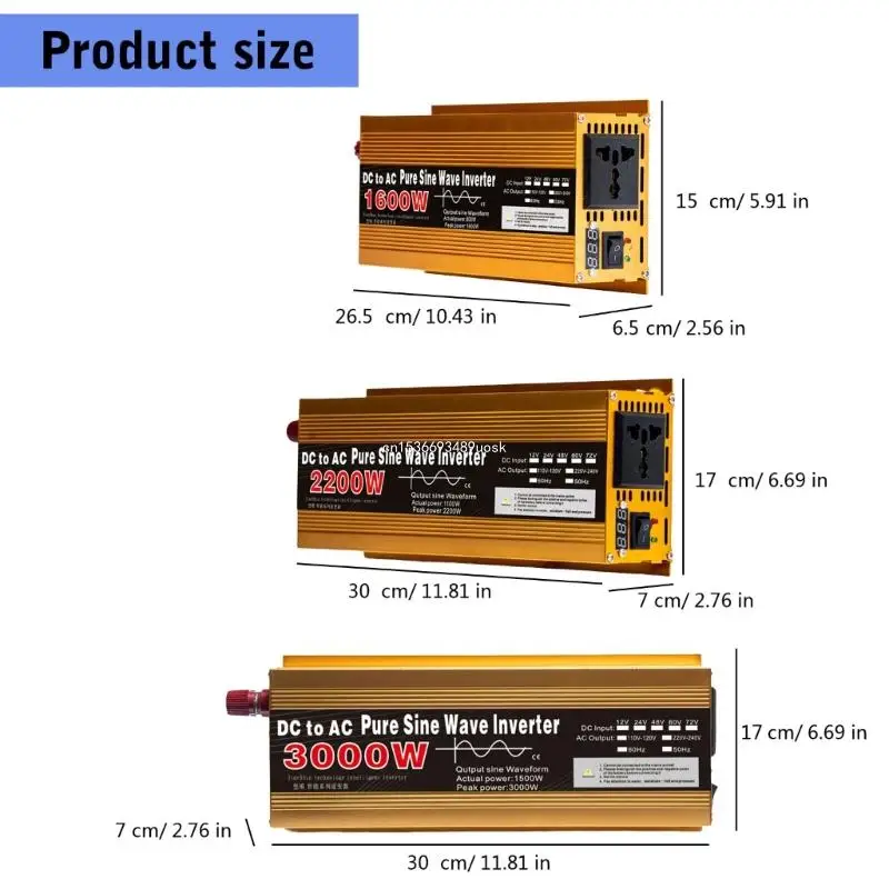 Stable ABS Sine Solar Inverters Efficient Energies Conversion Stable Power Supply Upgrades for Electronic Devices