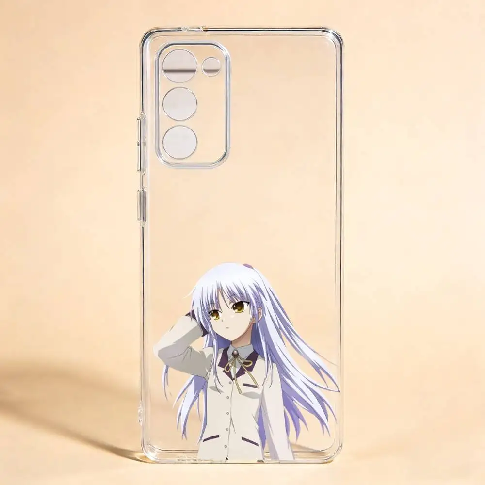 Angel Beats  Kanade Tachibana Ruri  For Samsung Galaxy S24 S25 S23 S22 S21 Transparent Cover Phone Case
