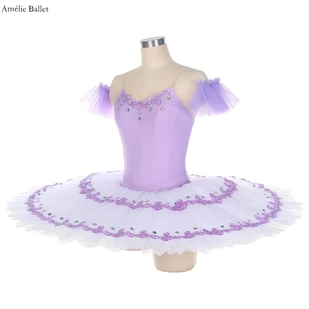 BLL409 GDC Lilla Tutu di danza classica pre-professionale Danza solista Pancake Tutù Abiti da ballerina Abbigliamento da ballo per ragazze e donne