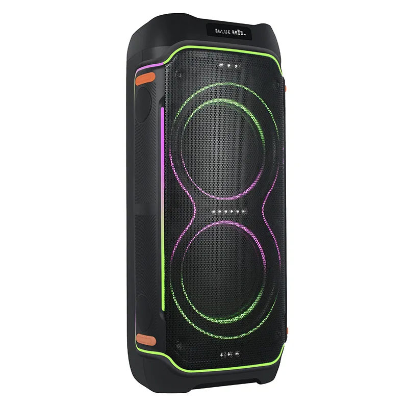 

Hooqu Cross-border E-commerce High-power U Disk Insert Card Bluetooth Speaker Double 10-inch Heavy Bass