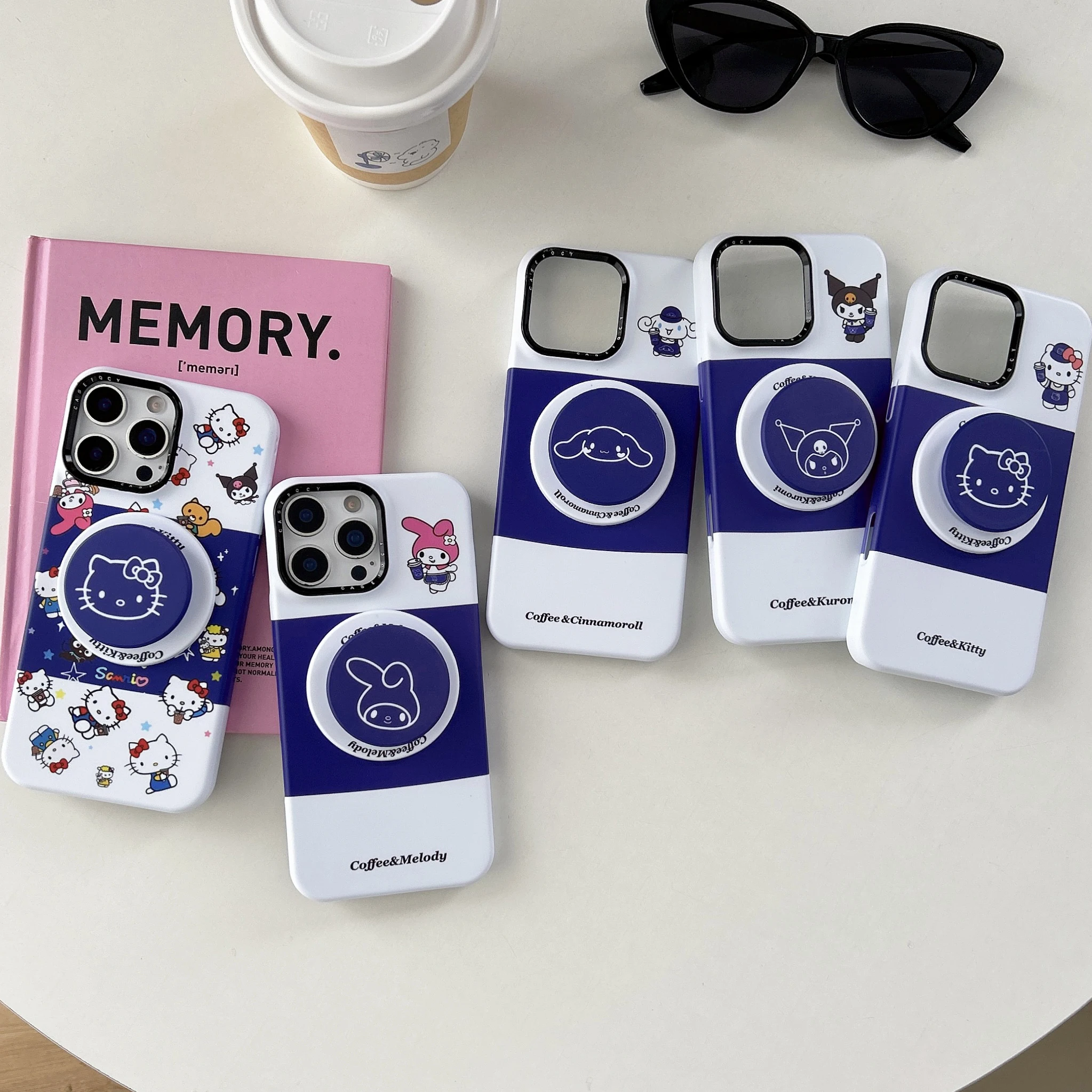 

Милый мультяшный чехол Sanrio Hello Kitty Kuromi Y2K с магнитным кронштейном для мобильного телефона IPhone 16 Pro Max 16 15 14 13 ProMax Чехол для телефона
