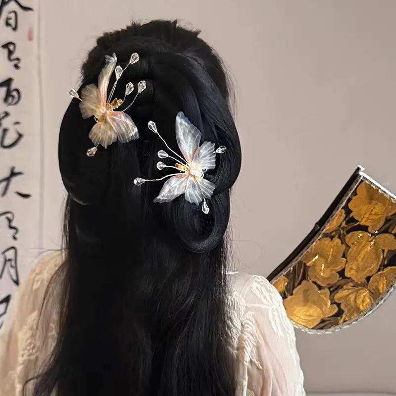 The Shaking Butterfly Hairpin Matched Butterfly Paired Ancient Clothes