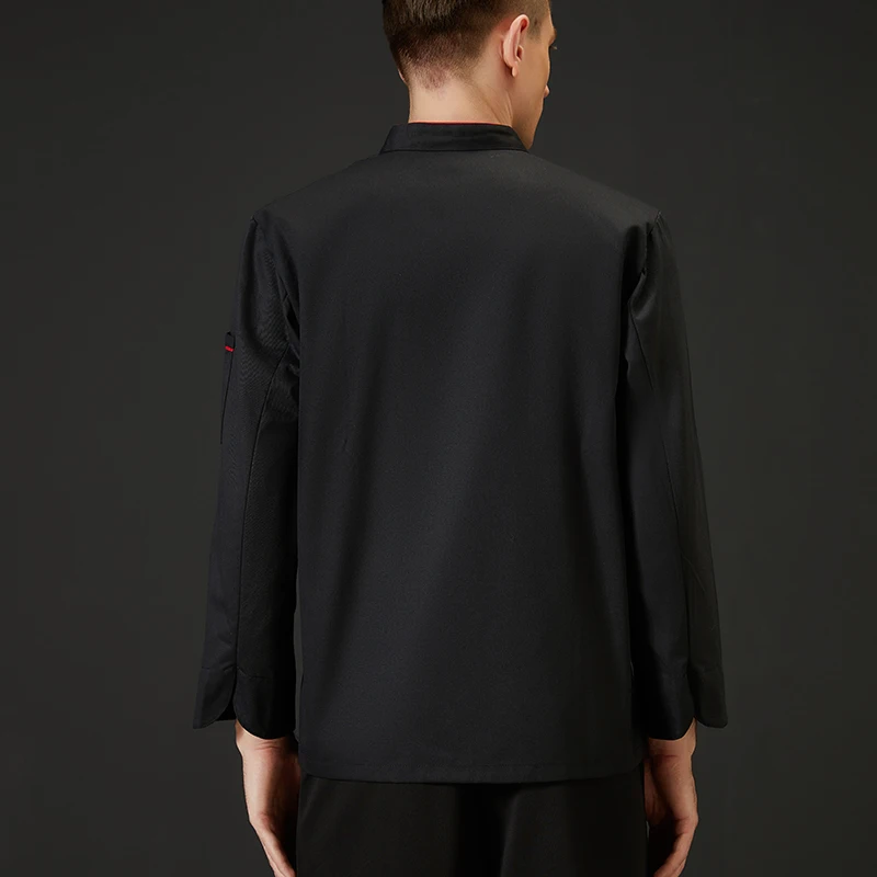 "Chef Uniform For Men Jacket Cooking Clothes Kitchen Shirt Suit Waitress Food Service Coat Girl Personalized Works Custom Logo