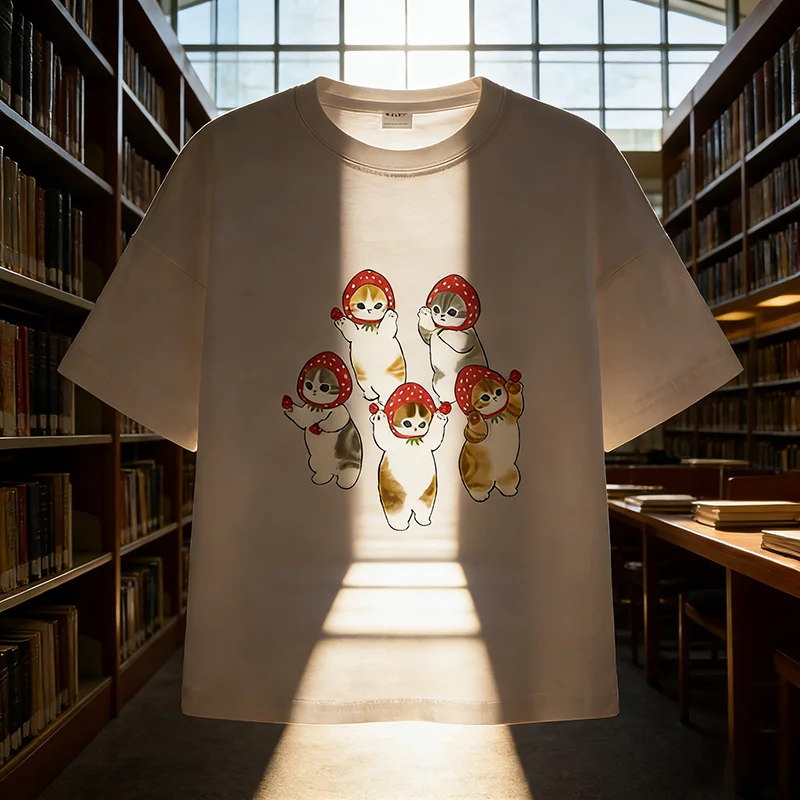 

Summer women's T-shirt, round neck, casual loose short-sleeved top.