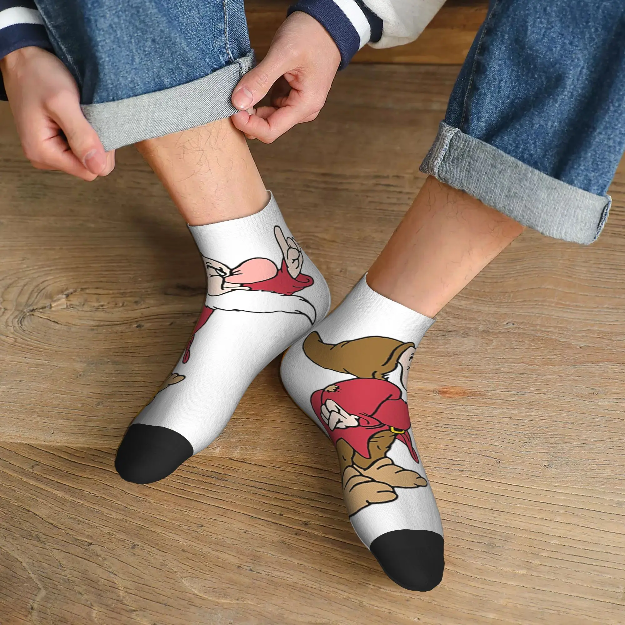 

Всесезонные носки Grumpy Dwarf Harajuku, высококачественные спортивные носки средней длины, мягкие повседневные чулки для мужчин и женщин, рождественские подарки