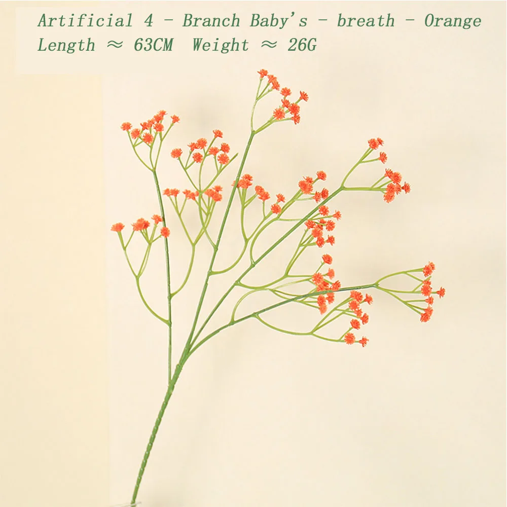 

5 PCS Artificial Fake Grass Bridal Wedding Decoration Baby's Breath Table Home Indoor Room Decor Fake Grass Greenery for Events