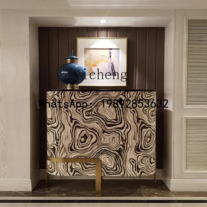 X6   Light Luxury Home High-End Entryway Table Villa Entryway Cabinet Living Room