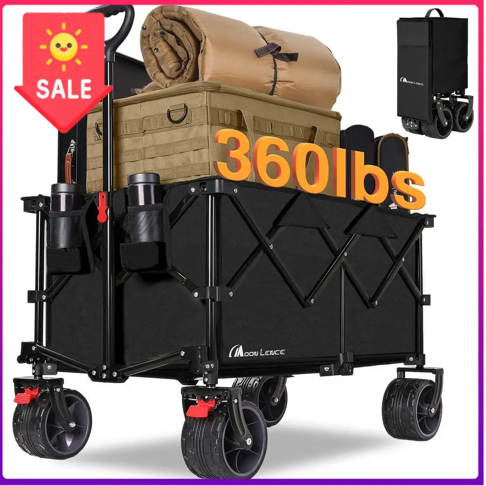 

Бестселлер: Прочная складная тележка-платформа 220 л с большими колесами для активного отдыха и перевозки тяжелых грузов