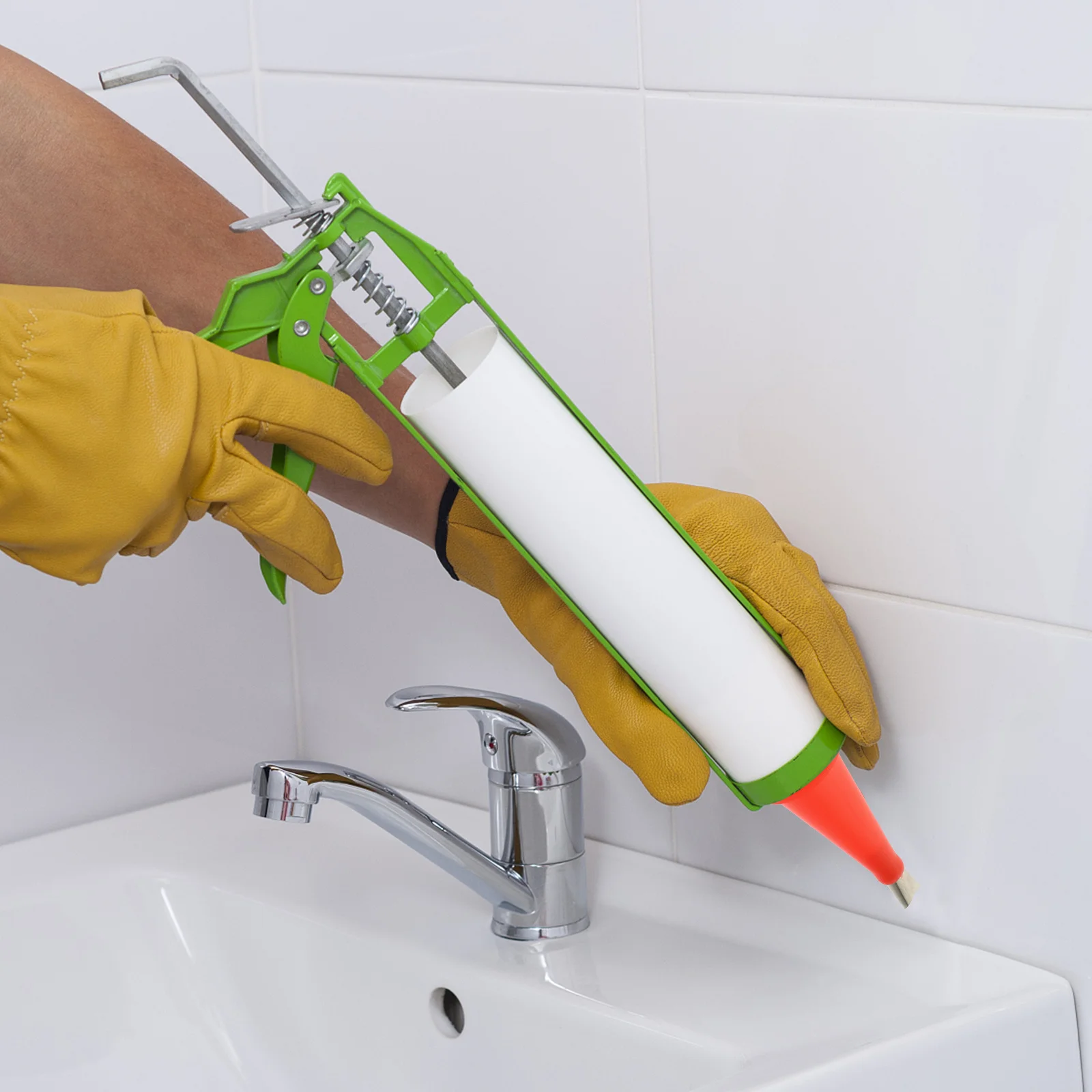 1 مجموعة الفولاذ المقاوم للصدأ سيليكون فوهة عدة 5 مللي متر 6 مللي متر 7 مللي متر 9 مللي متر 10 مللي متر 12 مللي متر 14 مللي متر قابلة لإعادة الاستخدام نصائح للمنزل المطبخ الحمام تسرب المياه #3