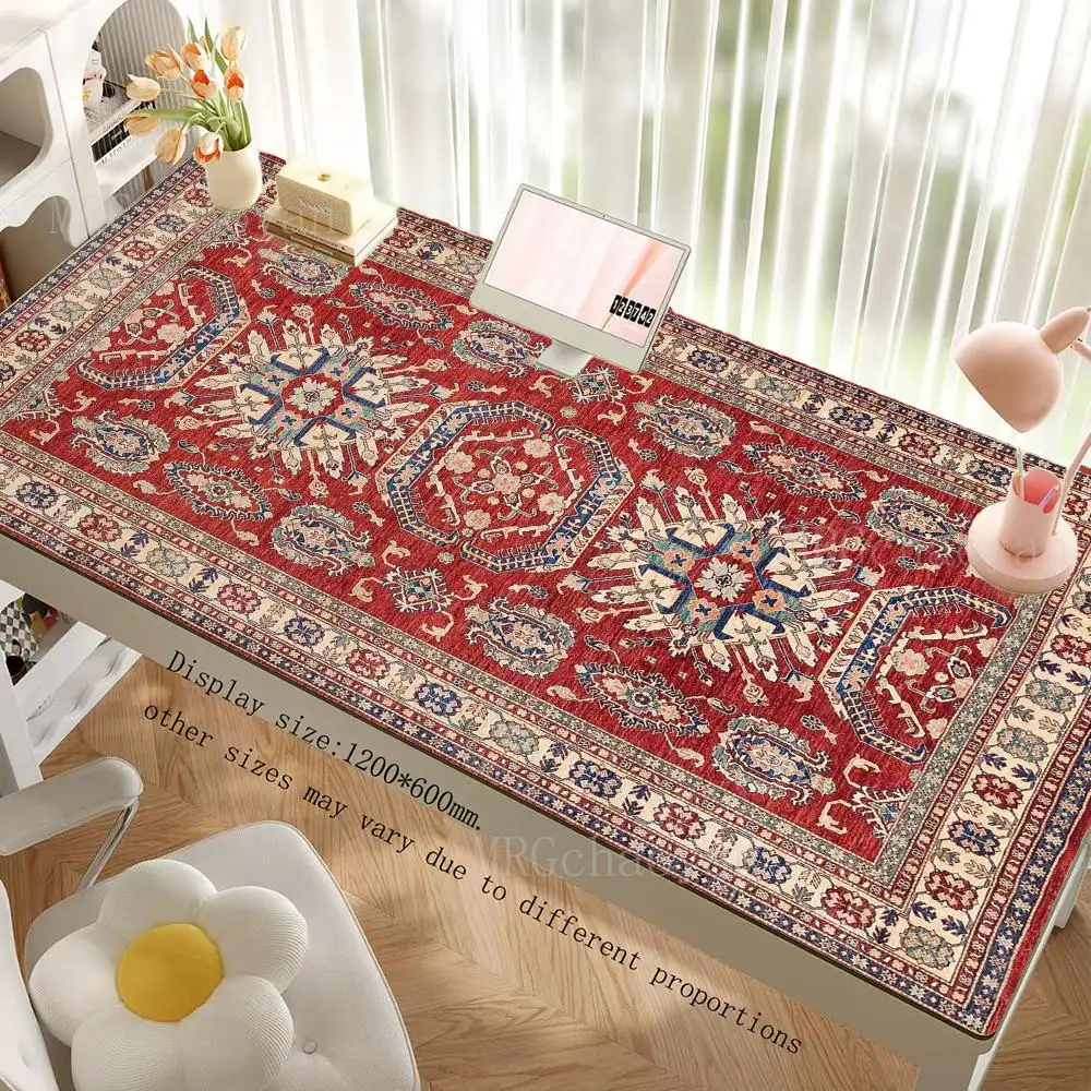 Persian art pattern mouse pad, desk mat, extra-large thickened anti-slip keyboard mouse pad, office rubber