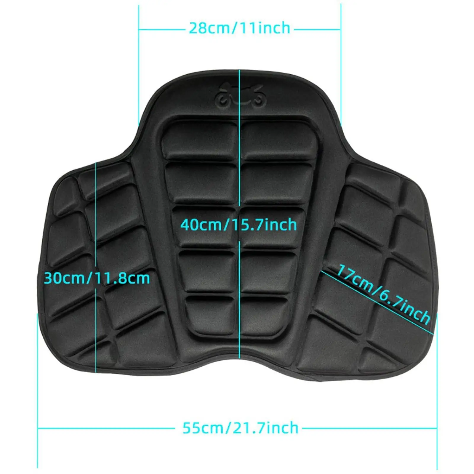 Cojín genérico para asiento de motocicleta, cómodo 3D para conducción de larga distancia