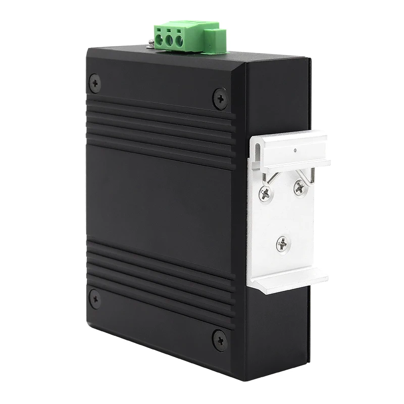 Convertitore multimediale Gigabit UOTEK a 2 porte con protezione da sovraccarico e inversione Ingresso tensione 12/24/48 V CC UT-2602GC