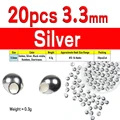 20 piezas de plata de 303 mm