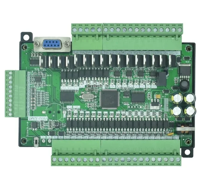 FX3U-32MT FX3U-30MR PLC industrial control board 6AD 2DA Relay output with RTC RS485 CAN communication Compatible with FX1N FX2N
