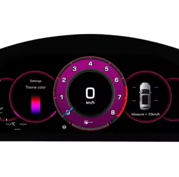 New 12.3 Inch LCD Speedometer Display for Volkswagen Phaeton 2004-2015 Digital Car Cluster Instrument Panel Retrofit/Upgrade