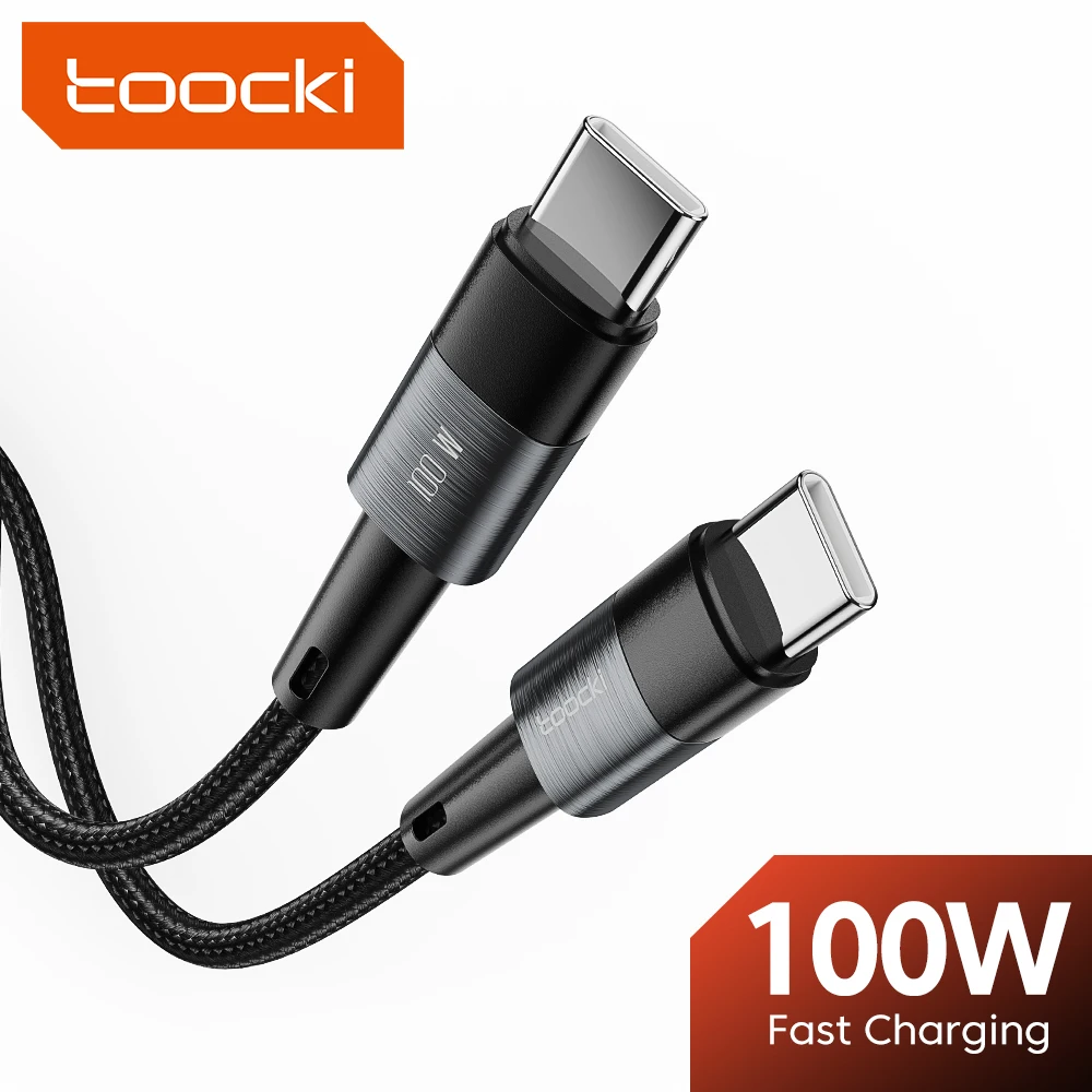 Toocki USB C To USB C Cable PD 100W Fast Charging Charging Type C To Type C Cord For Macbook Samsung Xioami USB-C Cable 3M