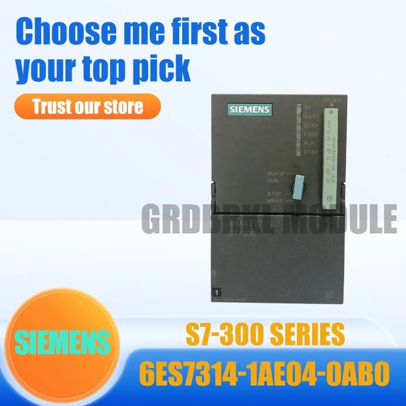 

Brand New Original SIEMENS 6ES7314-1AE04-0AB0 S7-300 CPU 314 Industrial PLC Controller Module