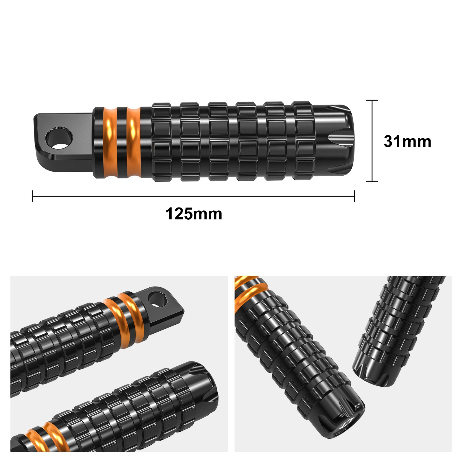 Beifahrerfußraste für Harley Sportster 883 XL883R Sportster 1200 XL1200C Iron 883 XL883N 2014–2020 Iron 1200 XL1200NS 2018–2021 – Detail 3