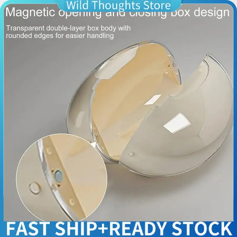 Tissue Holder Magnetic Suction Tissue Storage Box Tissue Holder Tissue Cover For Bathroom Vanity Countertop Bedroom Desk-[Qahk]