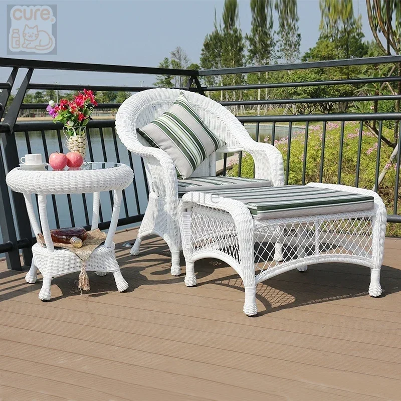 

Outdoor tables and chairs Garden rattan chairs Outdoor leisure Garden tables Balcony rattan fashion tables