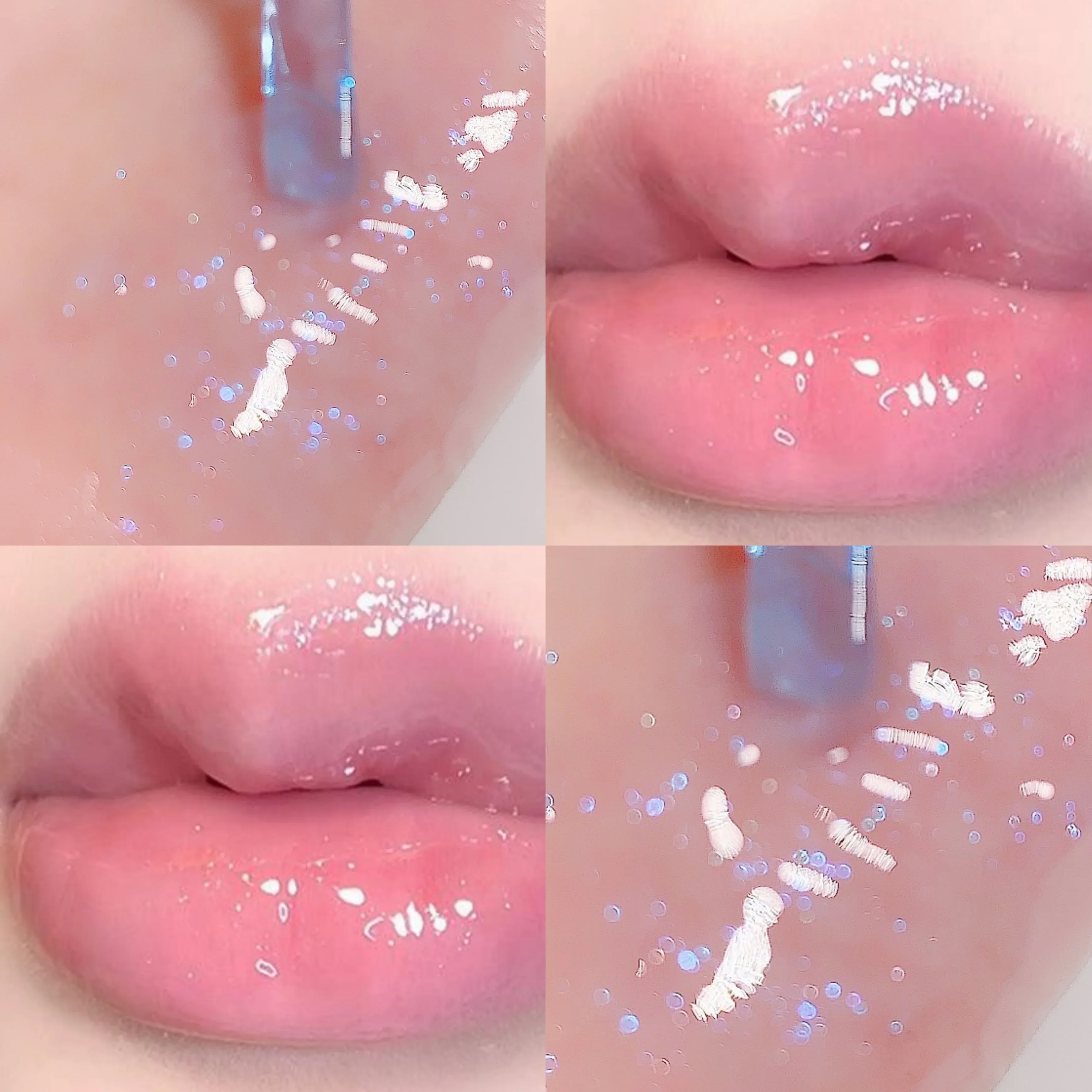 Lipgloss Rijke microglitter hydraterende en hydraterende spiegellipglazuur lippenbalsem Gekleurde lippenstift met flits