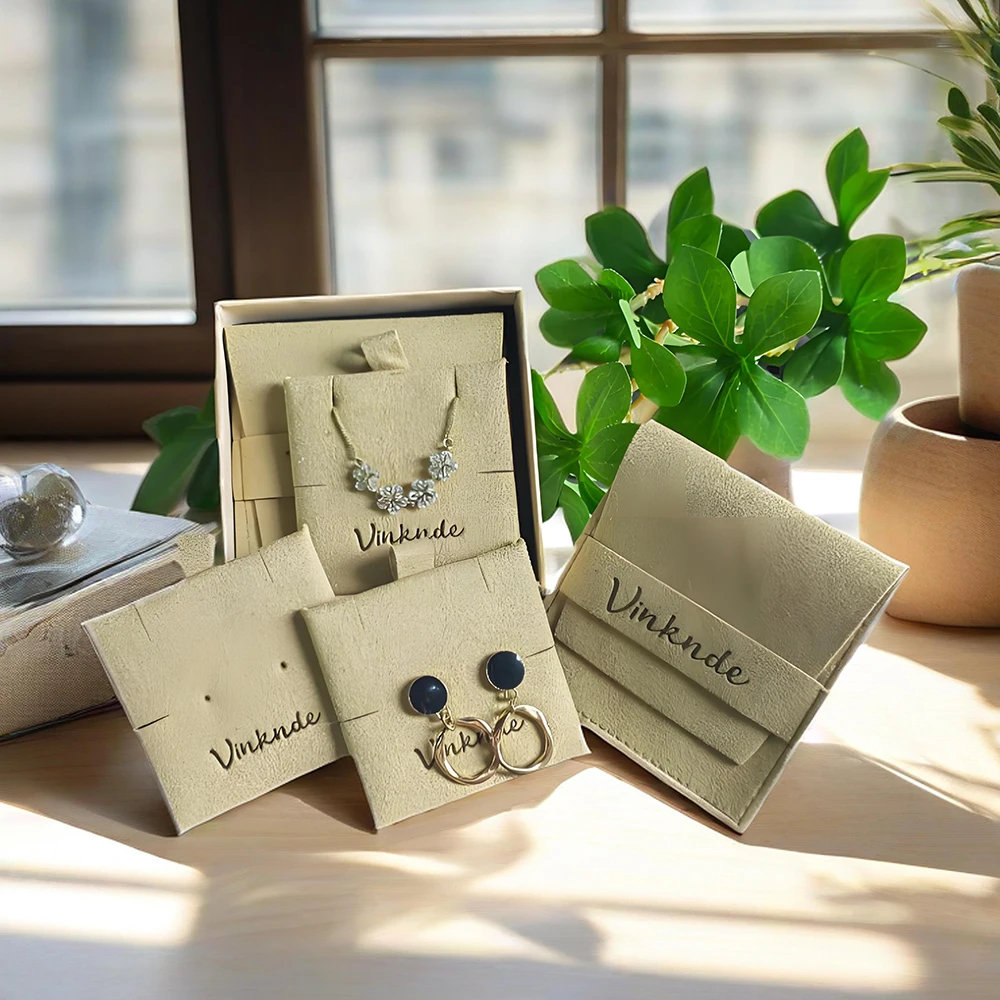 

Сумка для ювелирных изделий ручной работы с индивидуальным логотипом 8x8 см, конверт из микрофибры, серьги с клапаном, браслет, кольца, упаковочные пакеты со вставкой для карт