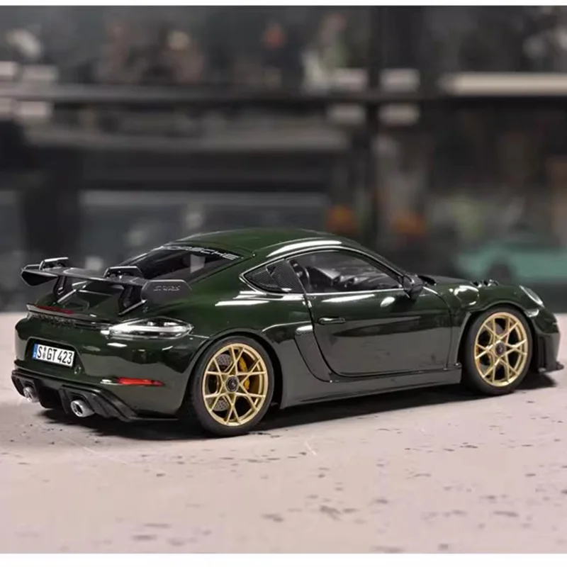 Nuovo In Magazzino 1:18 Norev 718 Cayman Rs 2023 Serie di Simulazione In Lega In Miniatura Pressofusione Modello di Auto Personalizzato Giocattolo Per Bambini Regalo Ornamento